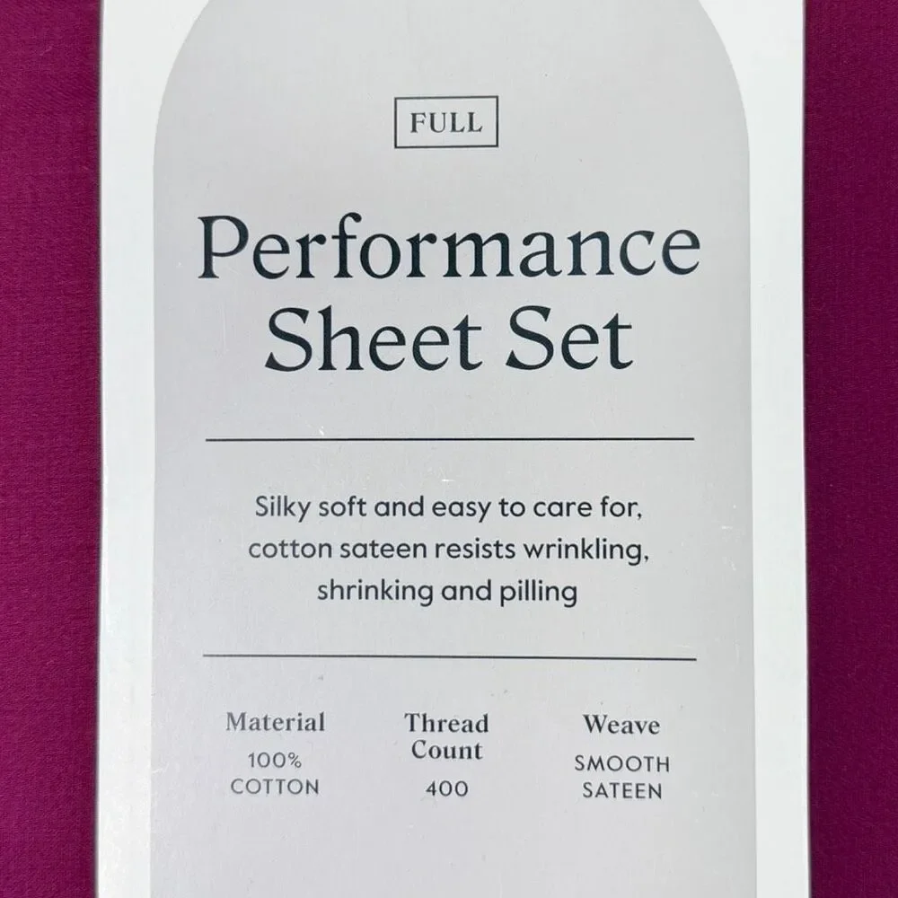 Threshold Performance Sheet Set - Full Size - Maroon